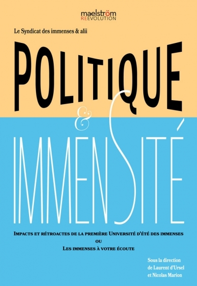 livre : Politique et immensité